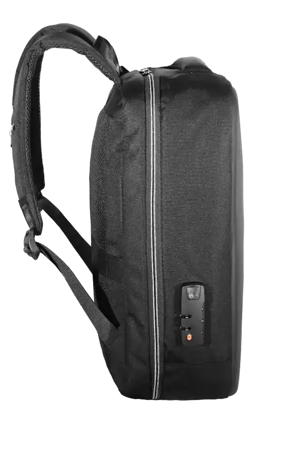 Mochila Capa Dura Kepper Roma 24, Impermeável, USB, Antifurto, 36L - Preto