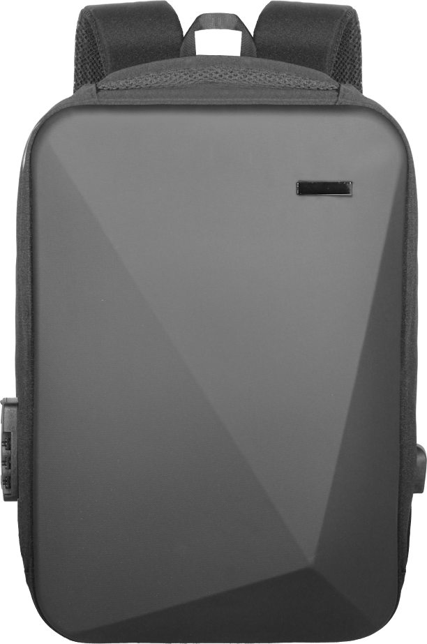 Mochila Capa Dura Kepper Roma 24, Impermeável, USB, Antifurto, 36L - Preto