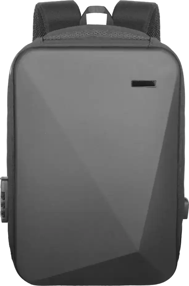 Mochila Capa Dura Kepper Roma 24, Impermeável, USB, Antifurto, 36L - Preto