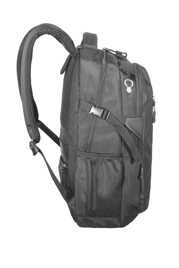 Mochila Impermeável Kepper Veneza 27, USB, Reforçada, 38L - Preto