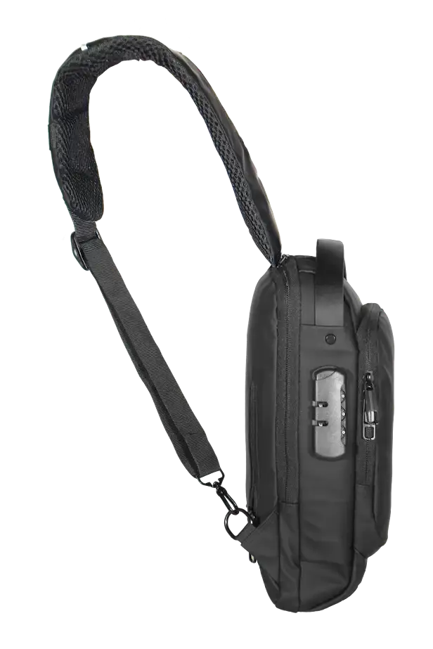 Pochete Impermeável Kepper Veneza 06, USB, Antifurto, 7L - Preto