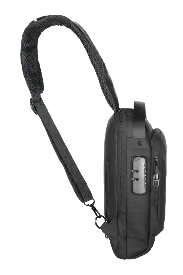Pochete Impermeável Kepper Veneza 06, USB, Antifurto, 7L - Preto