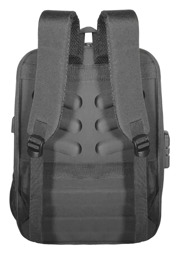 Mochila Capa Dura Kepper Roma 25, Impermeável, USB, Antifurto, 37L - Preto