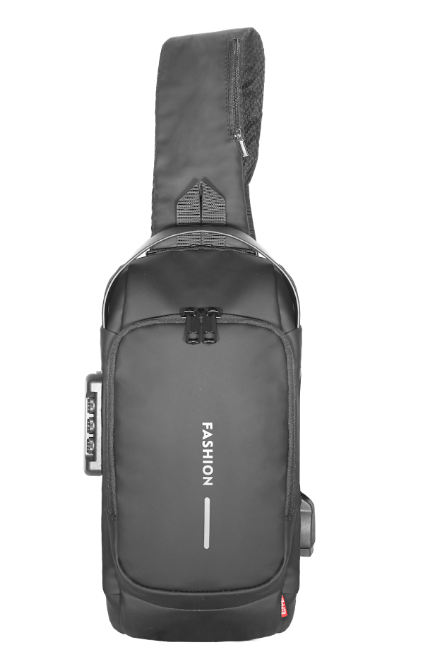 Pochete Impermeável Kepper Veneza 06, USB, Antifurto, 7L - Preto