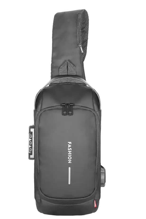 Pochete Impermeável Kepper Veneza 06, USB, Antifurto, 7L - Preto