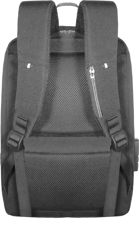Mochila Capa Dura Kepper Roma 24, Impermeável, USB, Antifurto, 36L - Preto