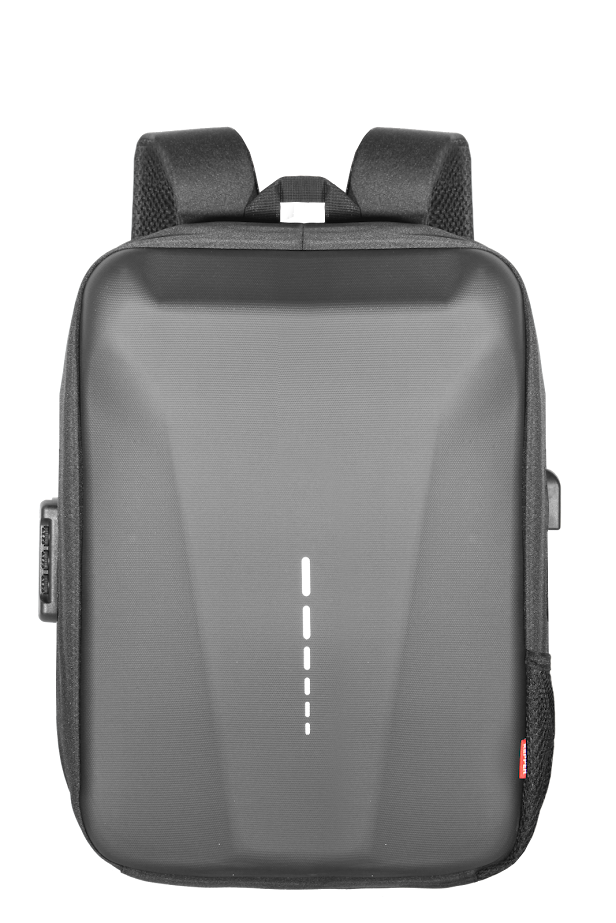 Mochila Capa Dura Kepper Roma 25, Impermeável, USB, Antifurto, 37L - Preto