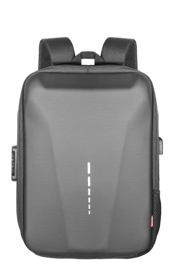 Mochila Capa Dura Kepper Roma 25, Impermeável, USB, Antifurto, 37L - Preto