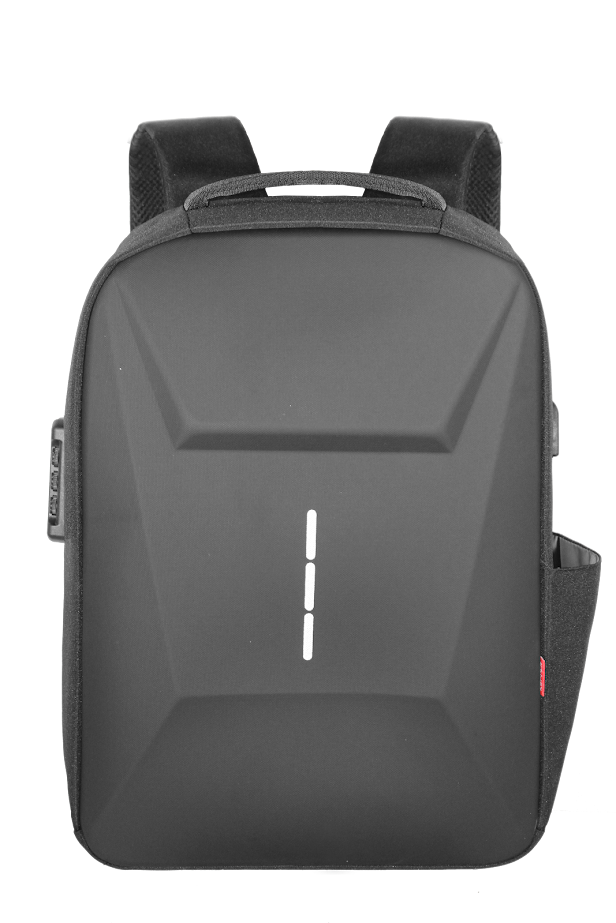 Mochila Capa Dura Kepper Roma 22, Impermeável, USB, Antifurto, 34L - Preto