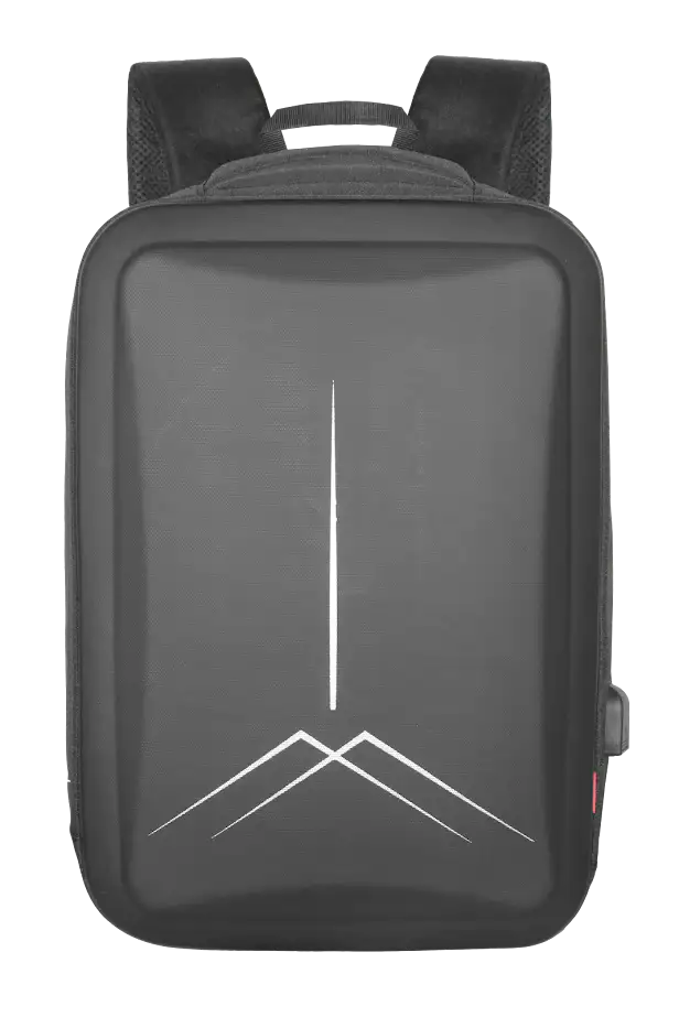 Mochila Capa Dura Kepper Roma 26, Impermeável, USB, Antifurto, 38L - Preto