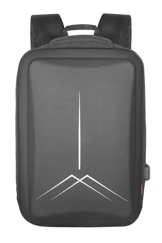 Mochila Capa Dura Kepper Roma 26, Impermeável, USB, Antifurto, 38L - Preto