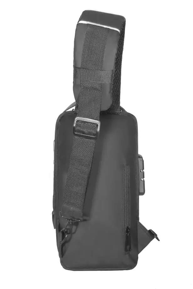 Pochete Impermeável Kepper Veneza 06, USB, Antifurto, 7L - Preto