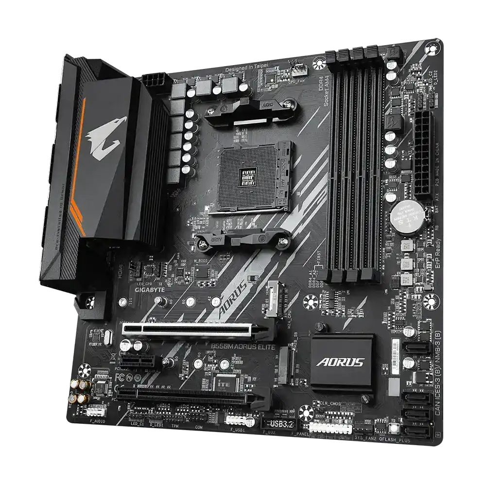Placa Mãe Gigabyte B550M AORUS Elite, Chipset B550, AMD AM4, mATX, DDR4