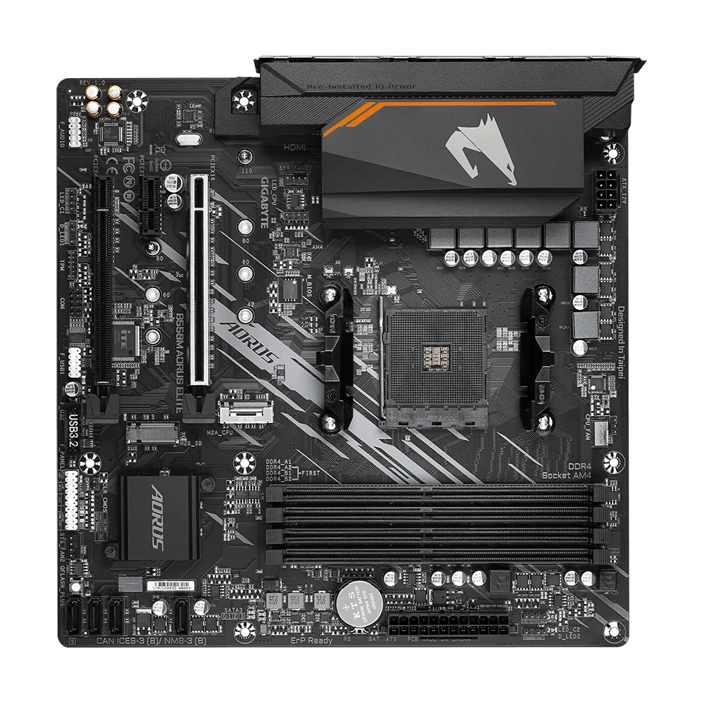 Placa Mãe Gigabyte B550M AORUS Elite, Chipset B550, AMD AM4, mATX, DDR4