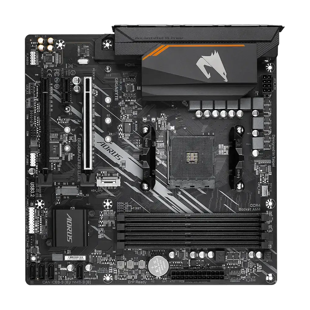 Placa Mãe Gigabyte B550M AORUS Elite, Chipset B550, AMD AM4, mATX, DDR4