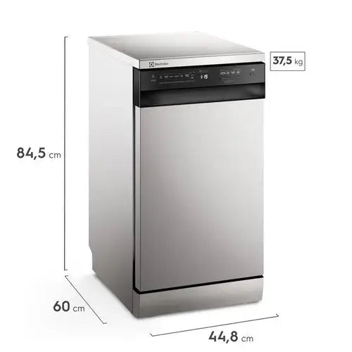 Lava-Louça Electrolux 10 Serviços Inox com Programa Lava & Seca 50 min (LS10E) - 220V