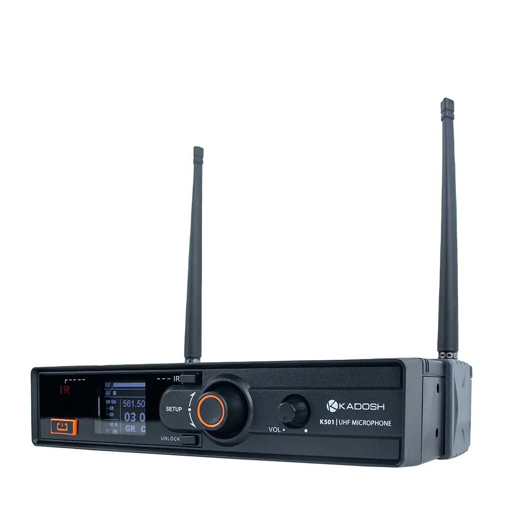 Microfone Headset Sem Fio Kadosh K501H UHF Preto