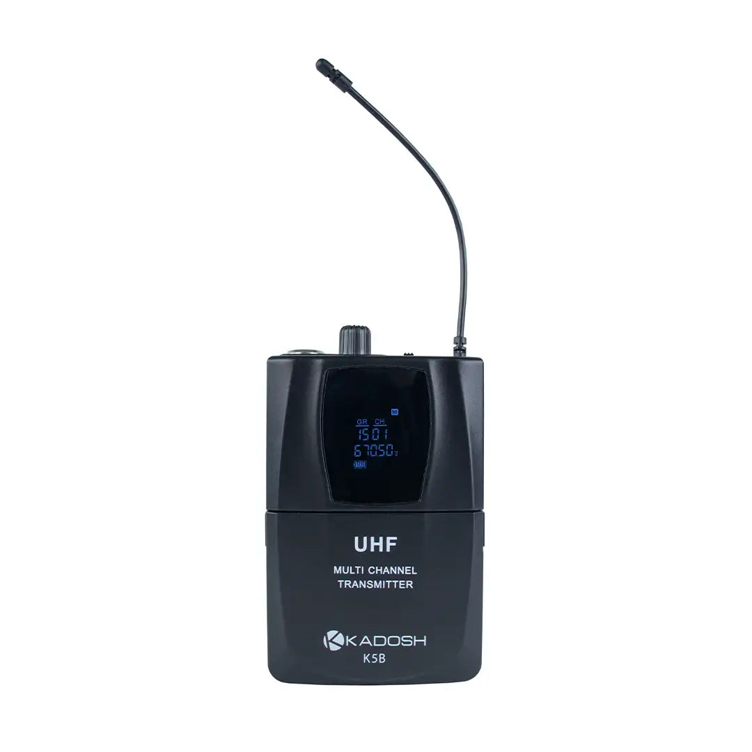Microfone Headset Sem Fio Kadosh K501H UHF Preto