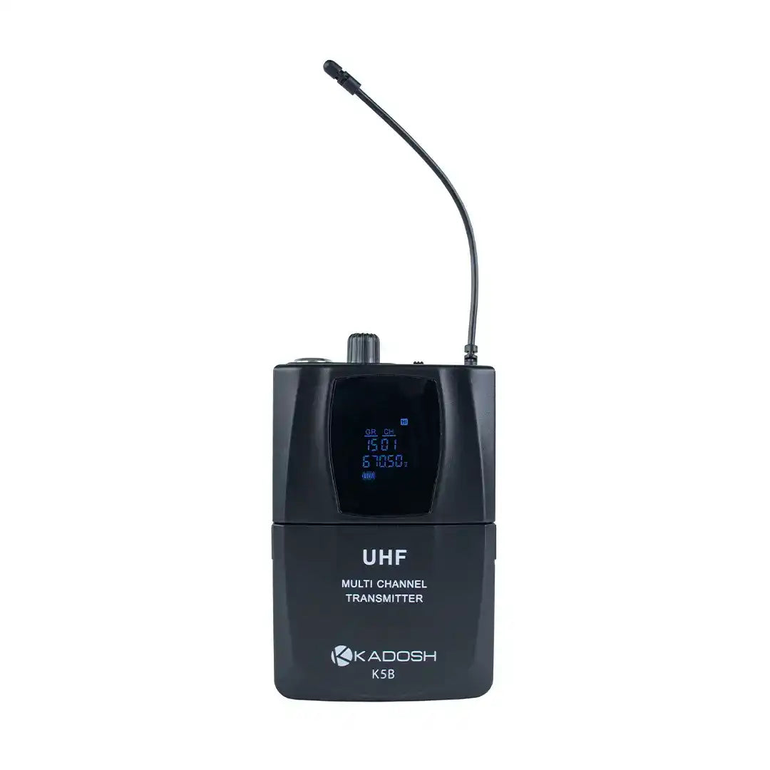 Microfone Headset Sem Fio Kadosh K501H UHF Preto