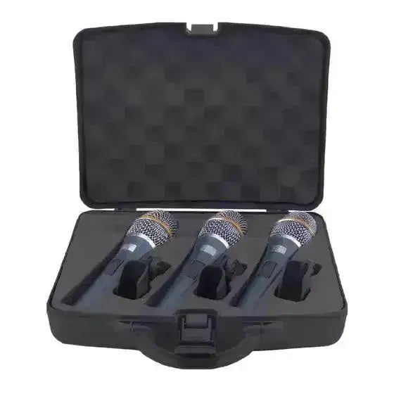 Kit Microfone 3 Unidades Kadosh K98 Hipercardióide Vocal