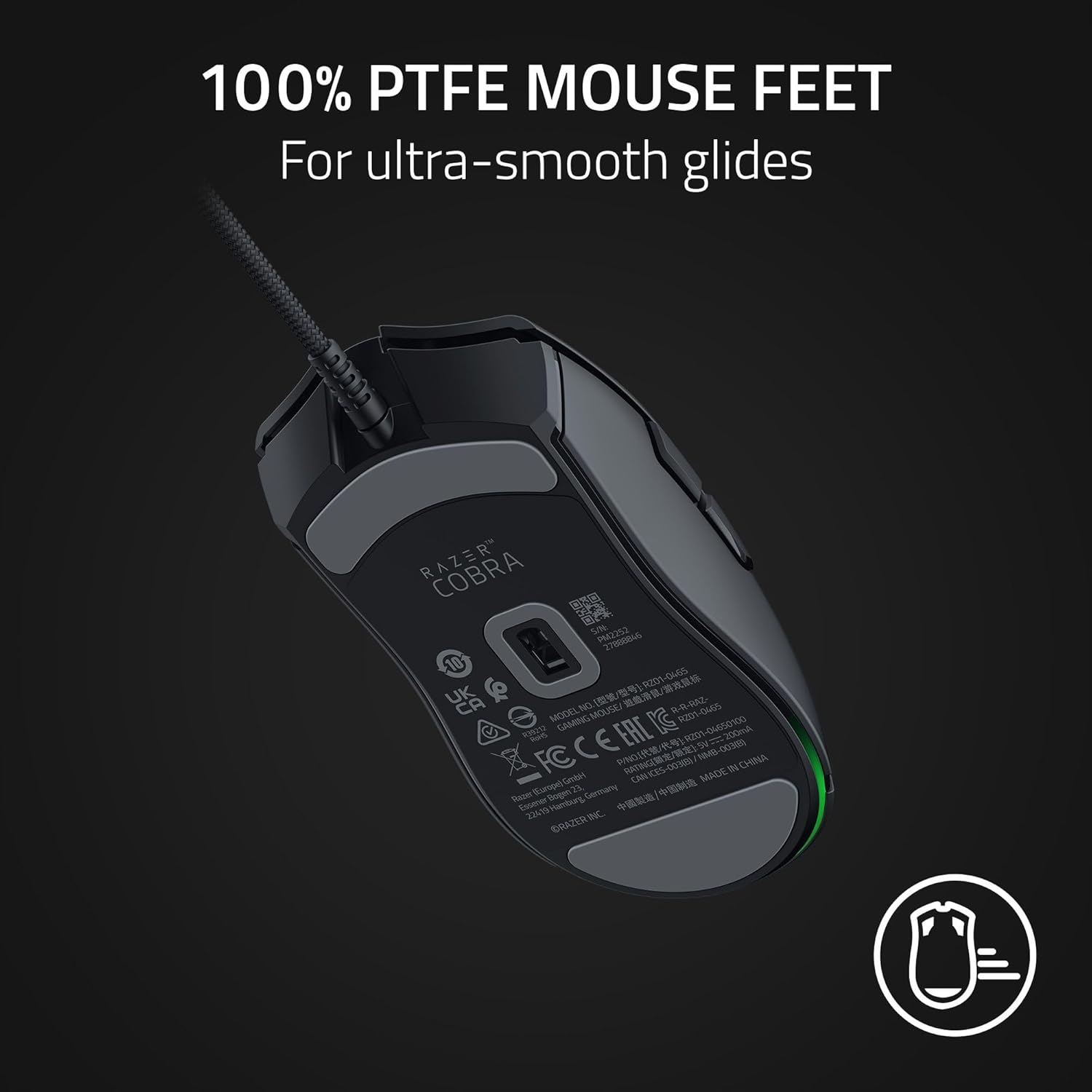 Mouse Gamer Razer Cobra Chroma RGB, 8500 DPI - Preto Com Fio