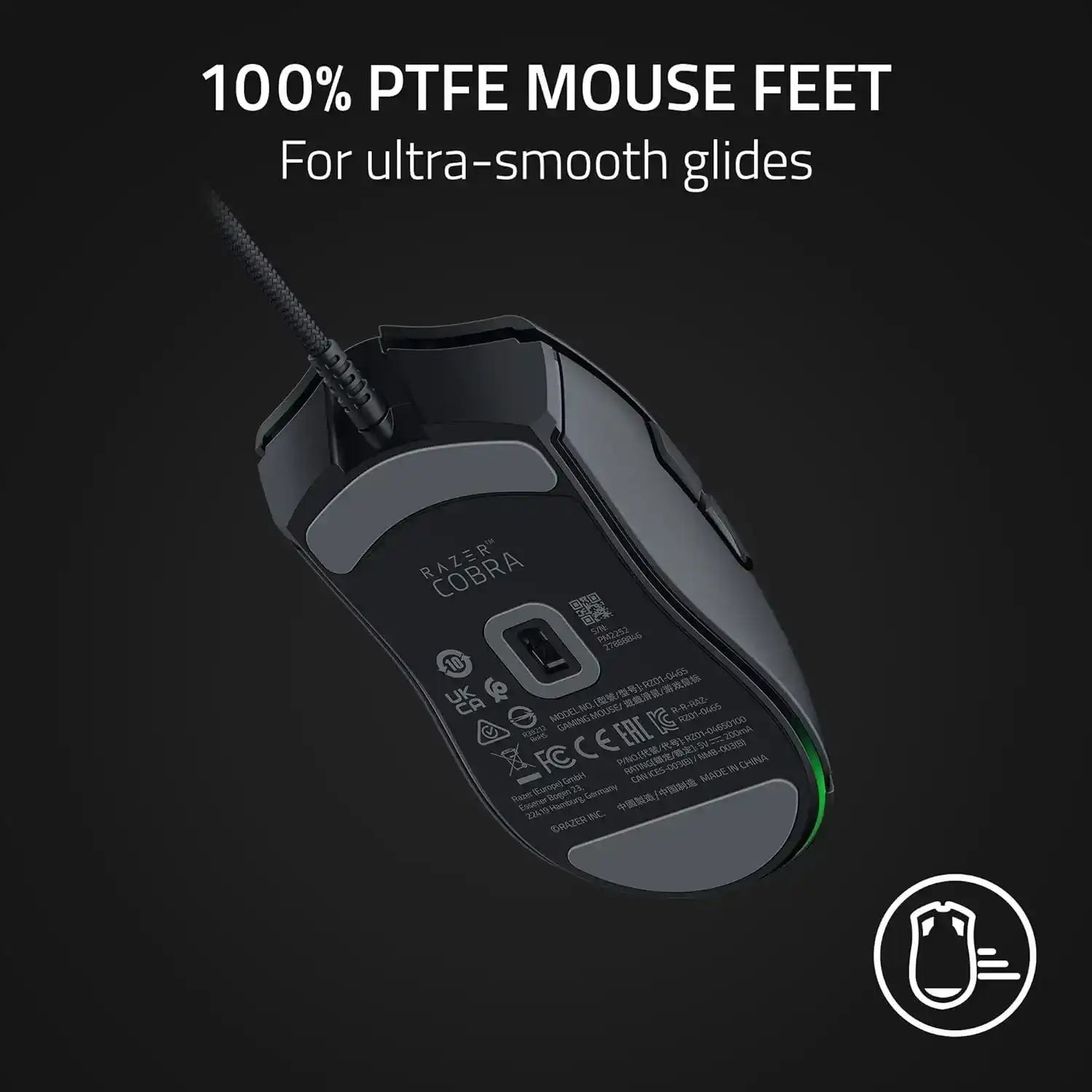 Mouse Gamer Razer Cobra Chroma RGB, 8500 DPI - Preto Com Fio