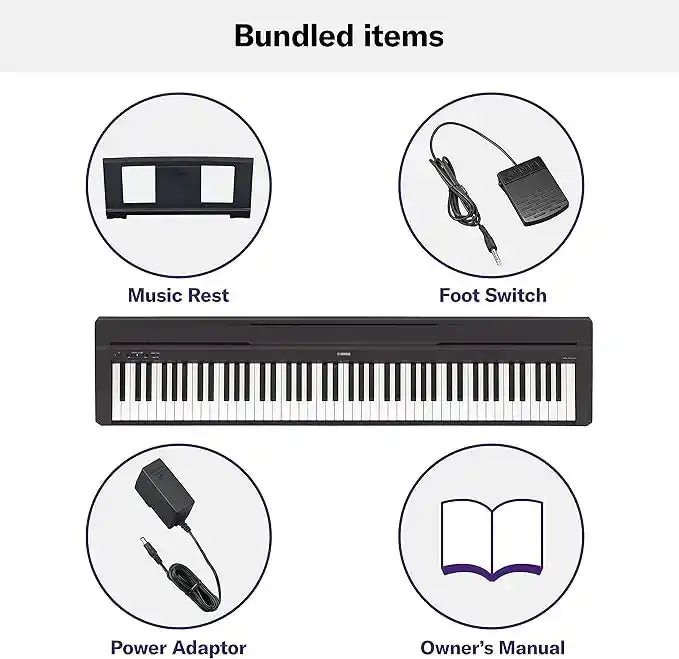 Piano Digital Yamaha P-45 88 Teclas com Fonte Bivolt