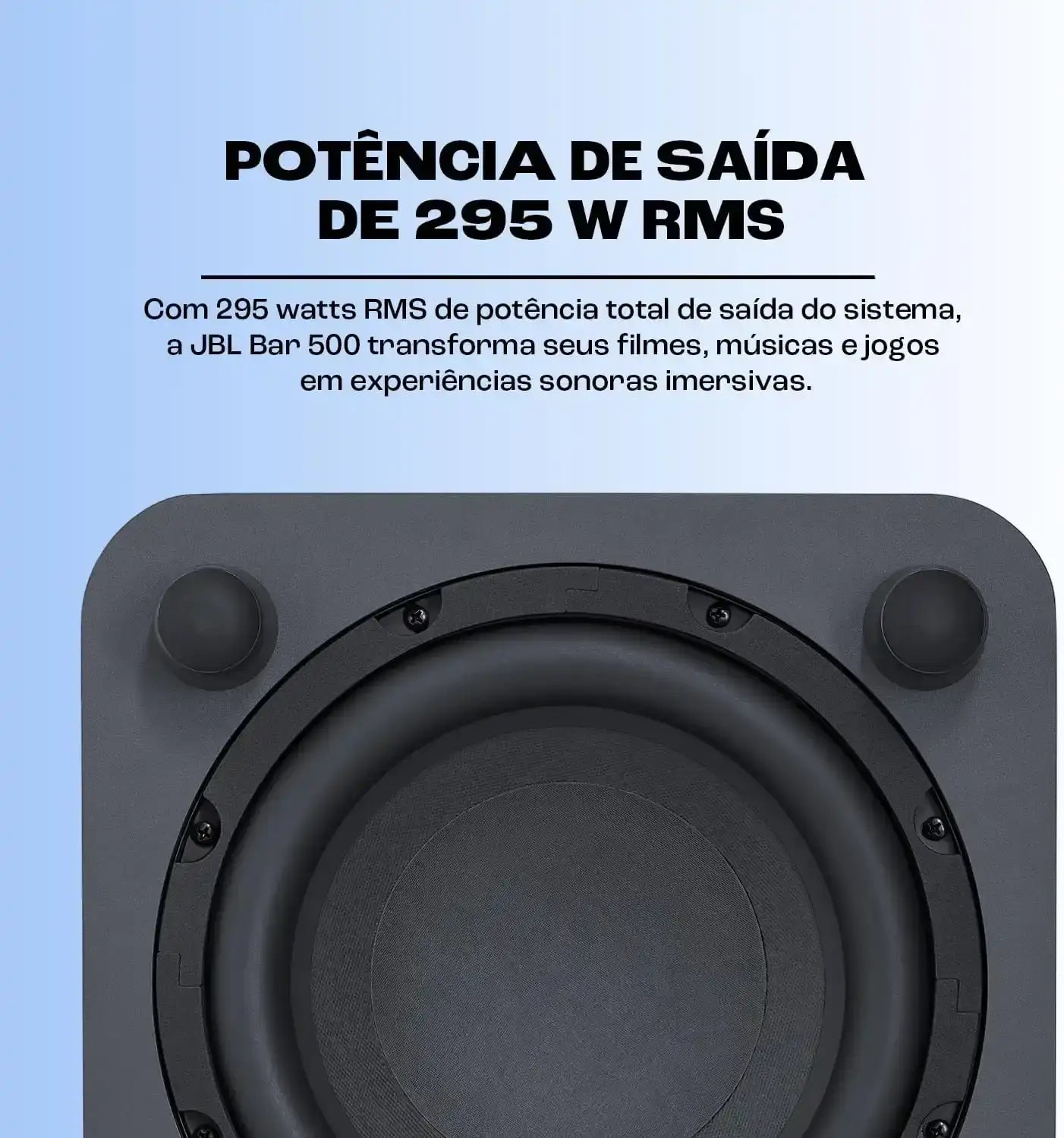 JBL, Soundbar, Bar 500 Pro, 295W, 5.1 Canais