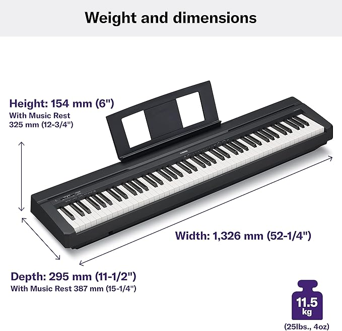 Piano Digital Yamaha P-45 88 Teclas com Fonte Bivolt