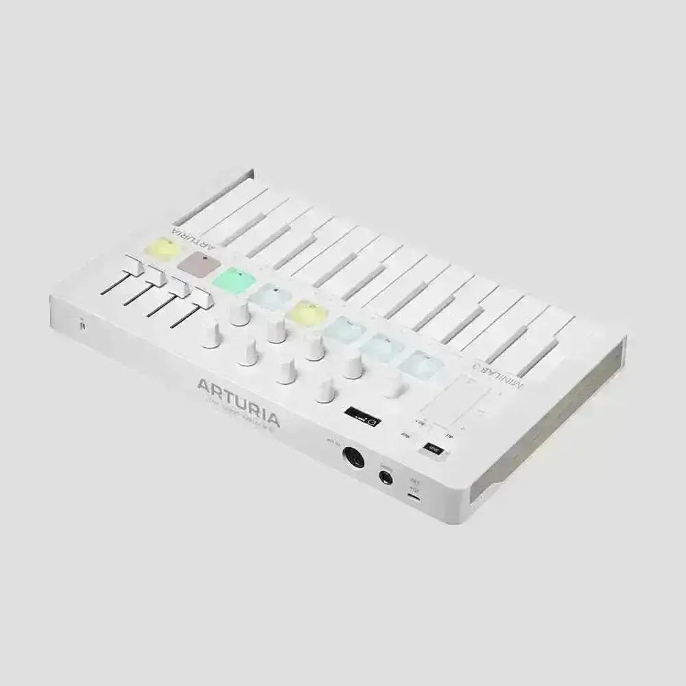 Arturia Minilab Teclado Controlador Midi Usb 25 Teclas MK3 - Alpine White - Shop Mundo Digital