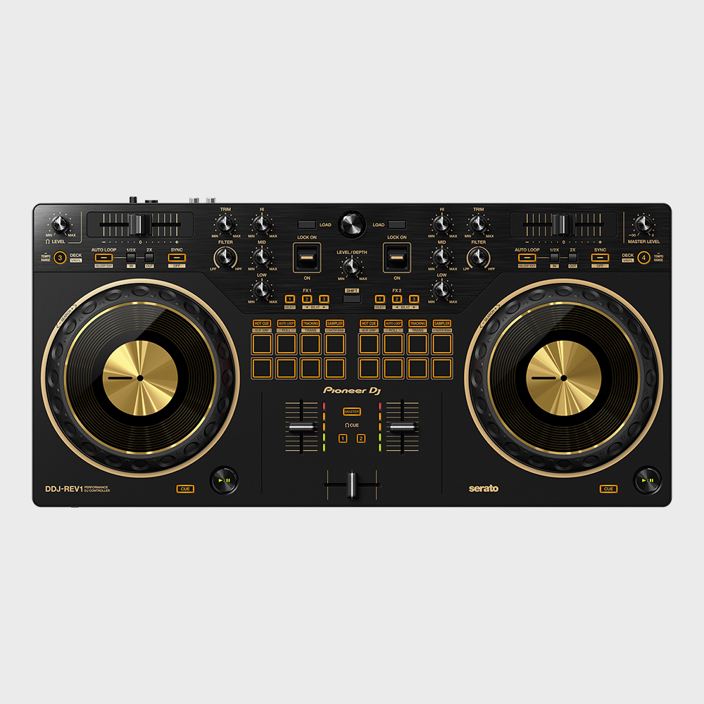 Controlador de 2 Canais Pioneer DJ DDJ-REV1 com Serato DJ - Gold