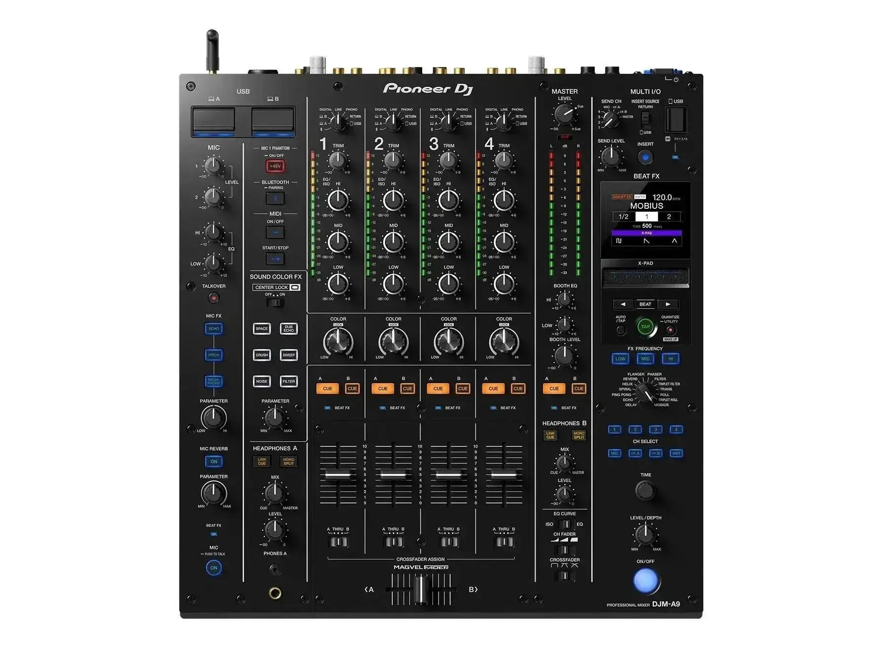 Controladora Mixer Pionner DJ DJM-A9 4 Canais - Preto