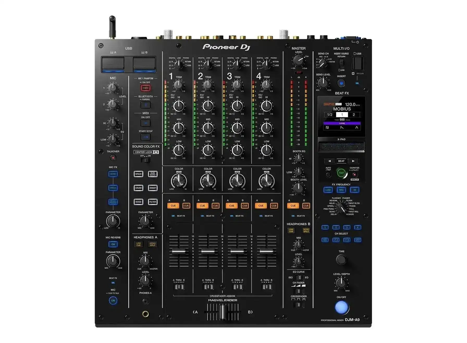 Controladora Mixer Pionner DJ DJM-A9 4 Canais - Preto