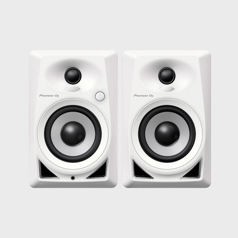 Pioneer DJ DM-40D - Monitor de áudio ativo bidirecional de 21W 4" - Branco (par)