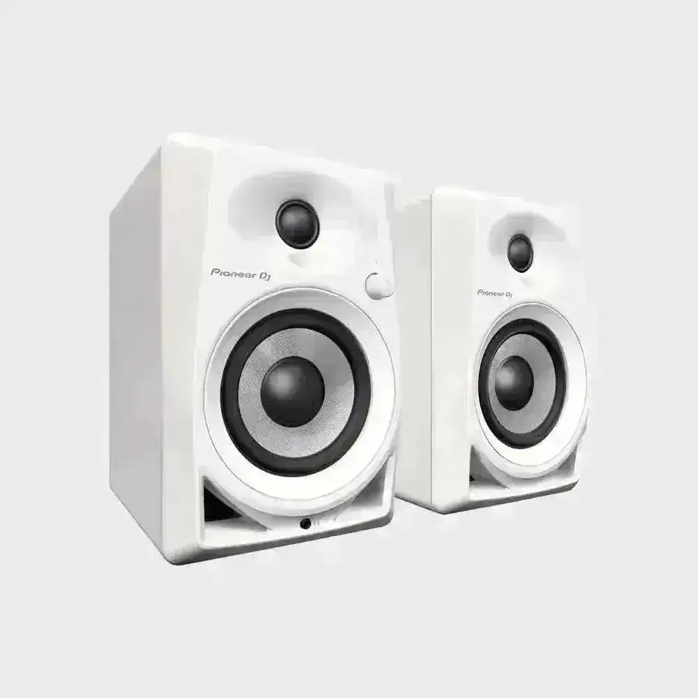 Pioneer DJ DM-40D - Monitor de áudio ativo bidirecional de 21W 4" - Branco (par) - Shop Mundo Digital