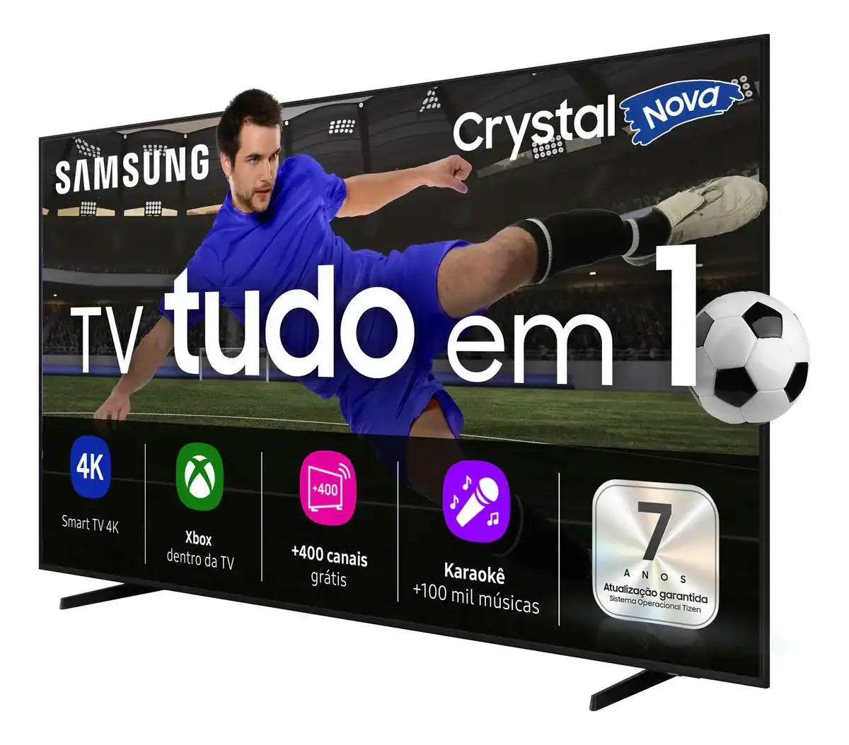 Smart TV Samsung U8100F Crystal Uhd 4k 2025 43" Preto