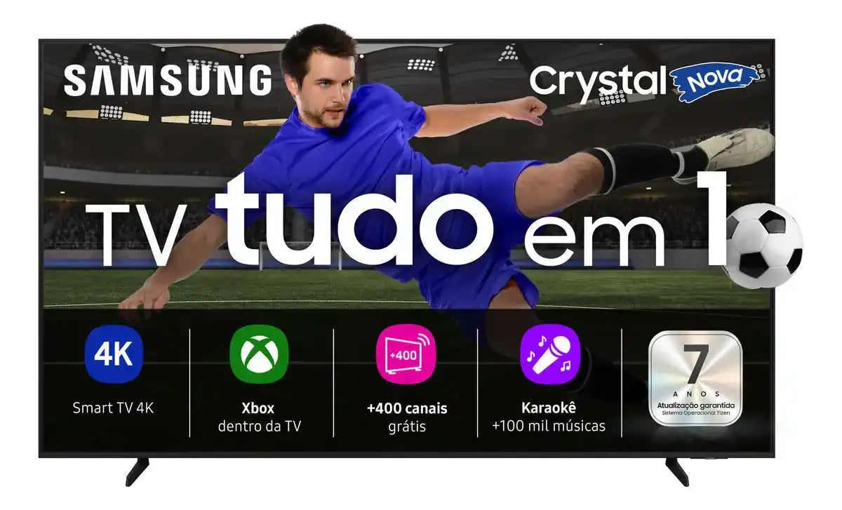 Smart TV Samsung U8100F Crystal Uhd 4k 2025 43" Preto