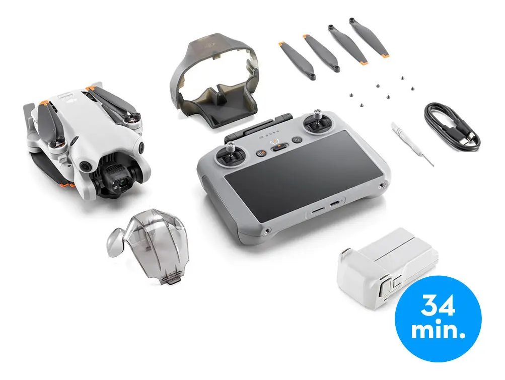 Combo Dji Flip Fly More DJI RC 2 Cor cinza (Com Tela)