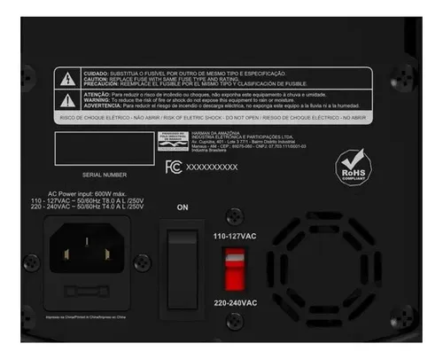 Subwoofer Amplificado Profissional 18" JBL MAX 18S 500W RMS Bivolt - Preto