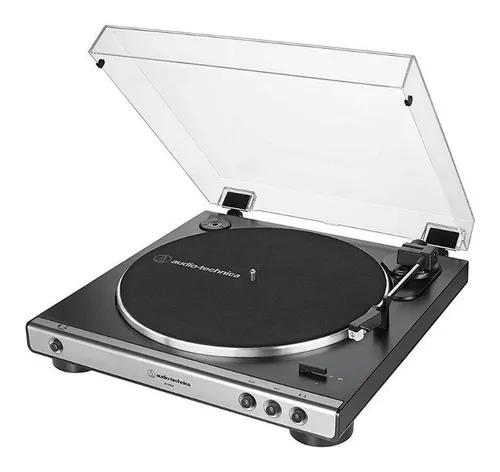 Toca Discos Vinil Audio-Technica AT-LP60X GM Automático Cor Cinza