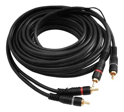 KIT Cabo Paralelo de audio TecniForte Cables 2x2,5mm Rolo 5 Metros + Cabo RCA