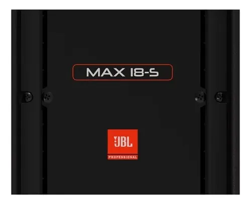 Subwoofer Amplificado Profissional 18" JBL MAX 18S 500W RMS Bivolt - Preto