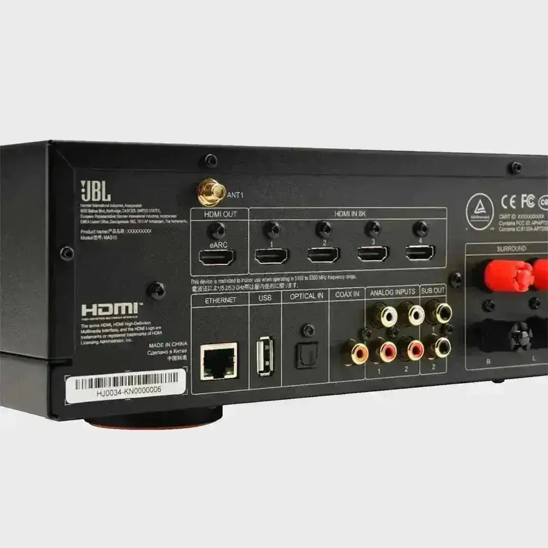 Receiver JBL MA510 5.2ch 8k Wifi Dolby Digital e DTS - Shop Mundo Digital