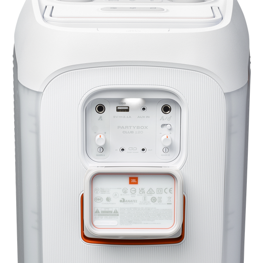 Caixa de Som JBL PartyBox Club 120, 160W RMS, Bluetooth, Show de Luzes - Branco