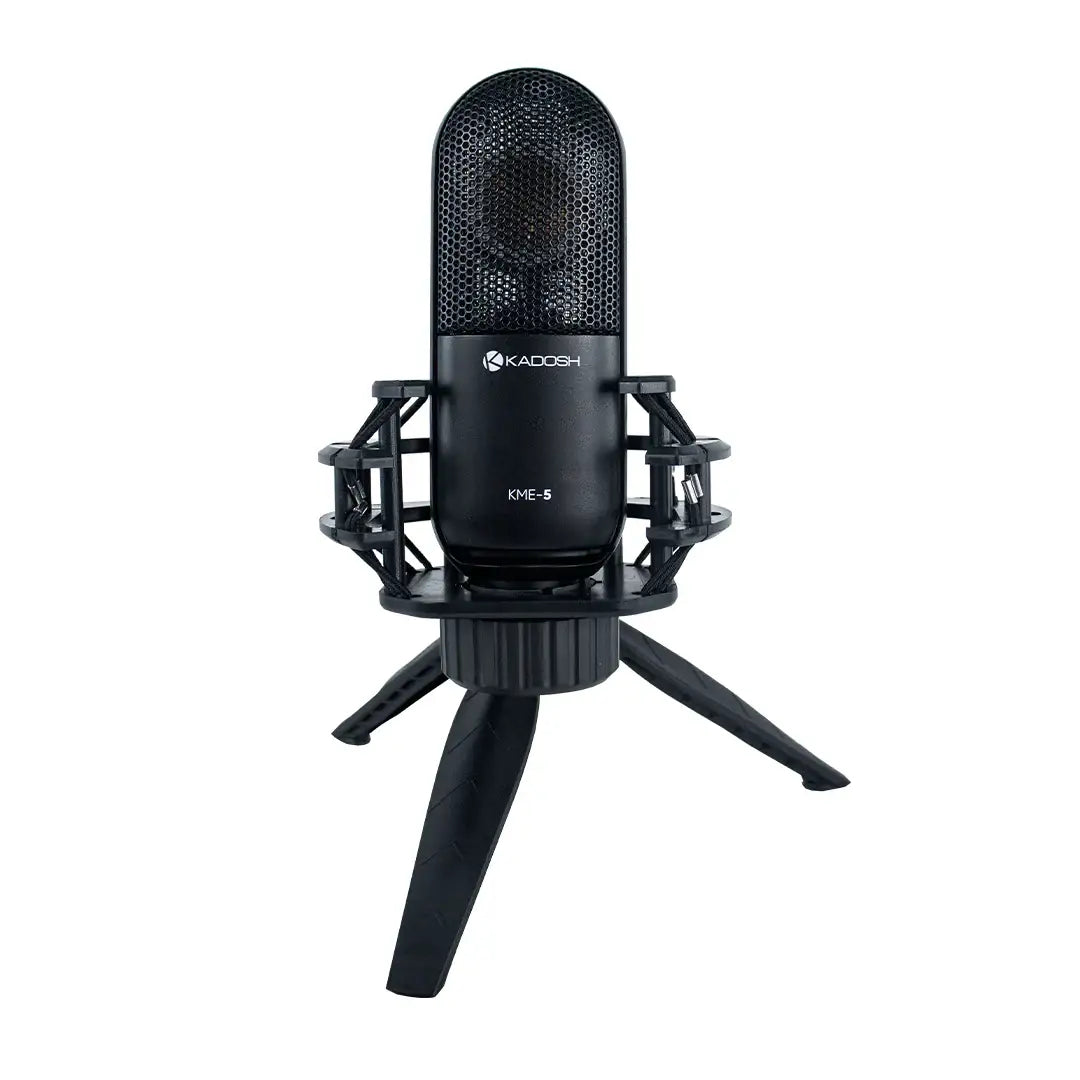 Microfone Condensador Kadosh KME5 Para Estúdio e Podcast Preto