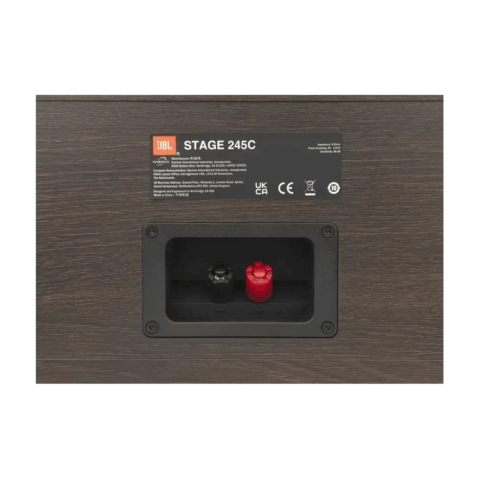 Jbl Stage 245c Caixa Acústica Central Bass Reflex 150w Preto - Shop Mundo Digital