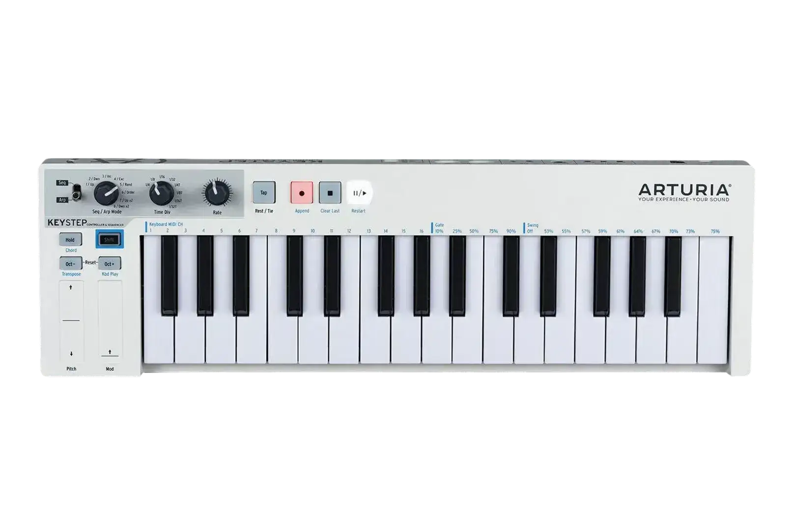 Arturia Keystep White Teclado Controlador Midi USB 32 Teclas
