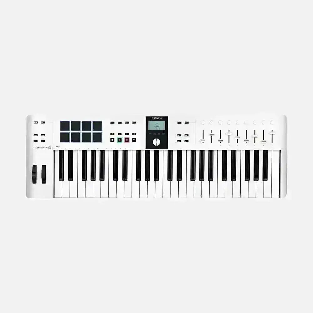 Teclado MIDI Arturia Keylab Essential 49 MK3 Branco - Shop Mundo Digital