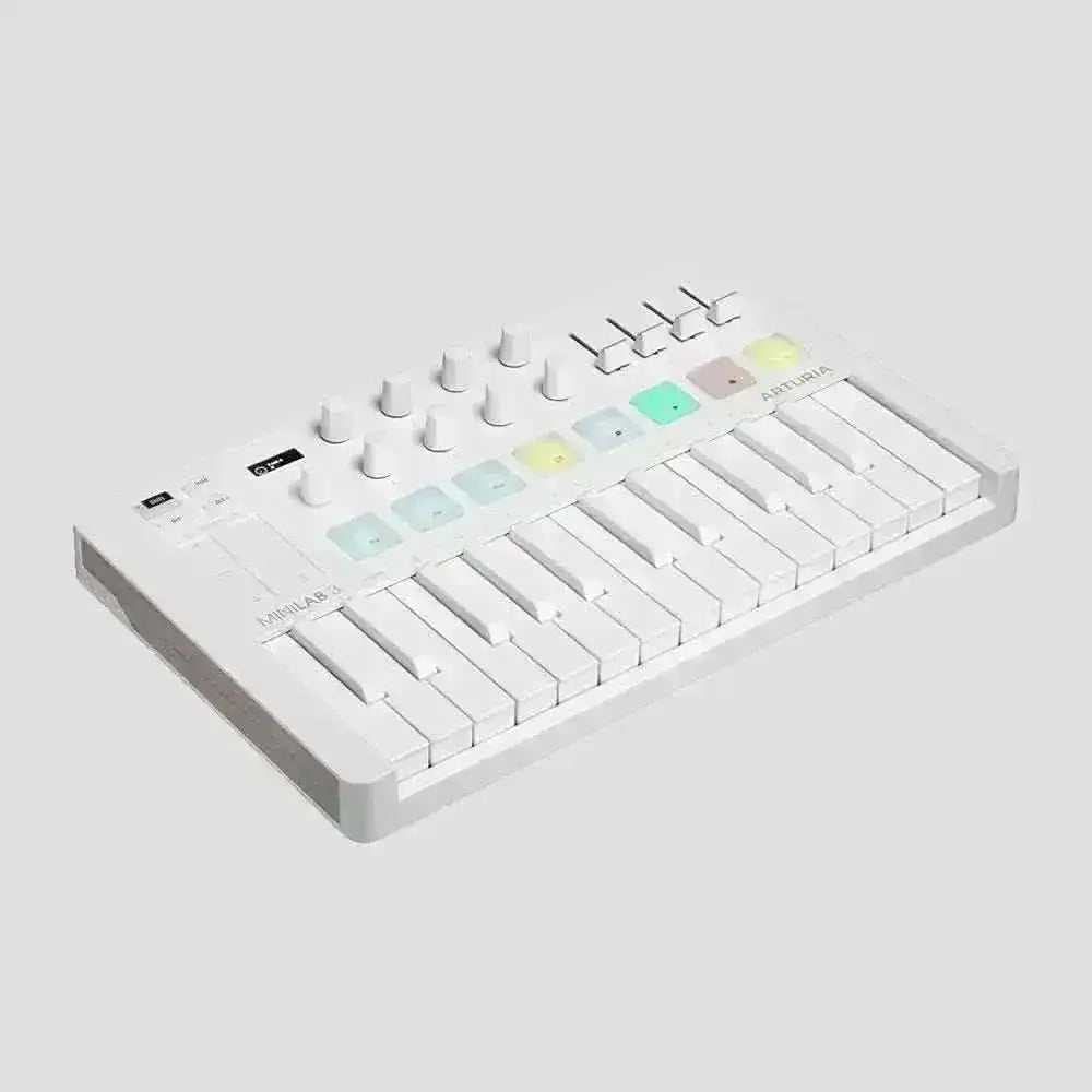 Arturia Minilab Teclado Controlador Midi Usb 25 Teclas MK3 - Alpine White - Shop Mundo Digital
