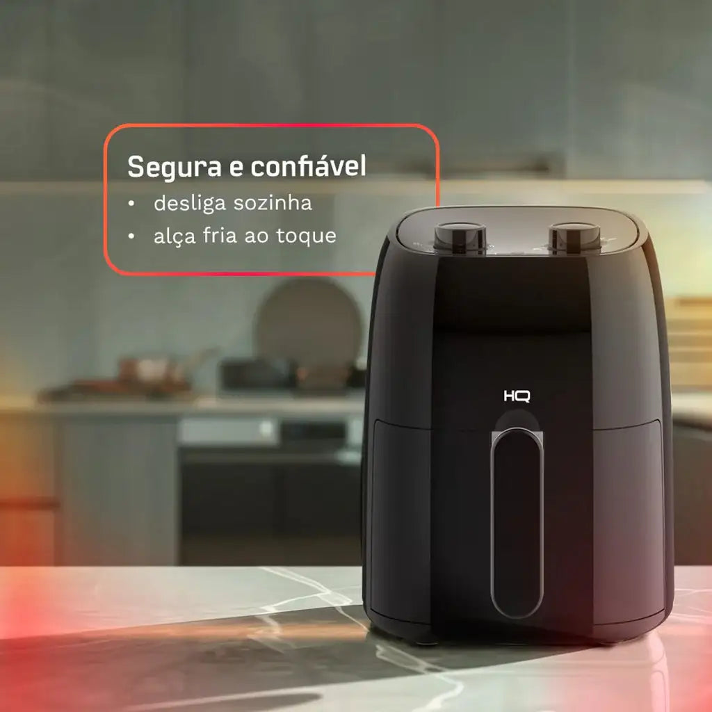 Fritadeira Sem Óleo Air Fryer HQ 4,8 litros Preto HQ-AF4.8LMP